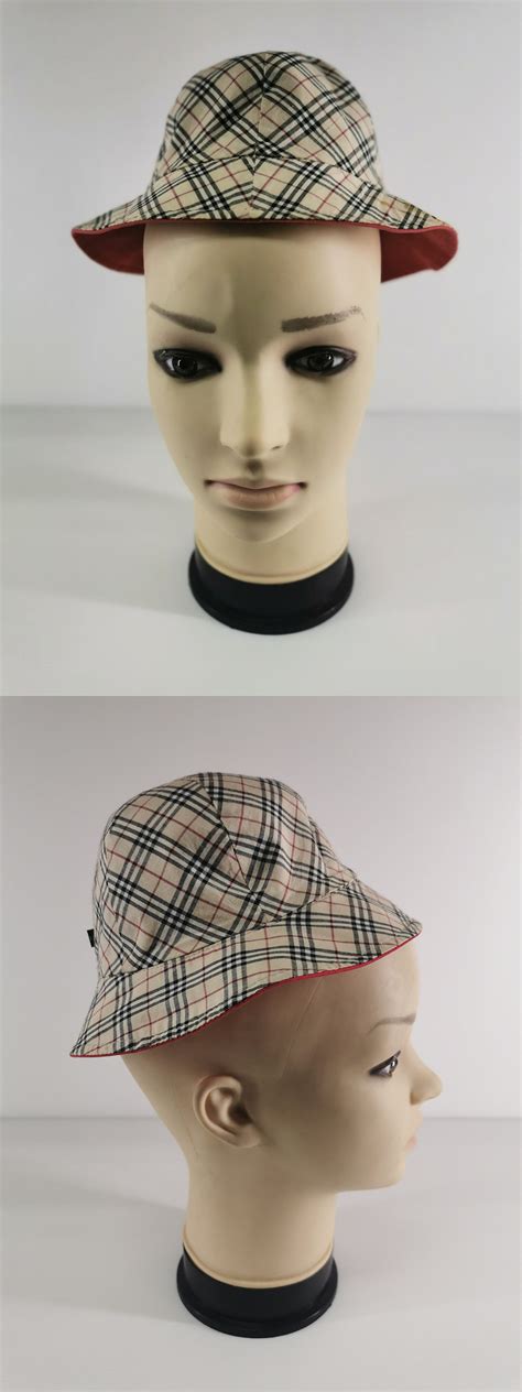 burberry bucket hat etsy|burberry reversible bucket hat.